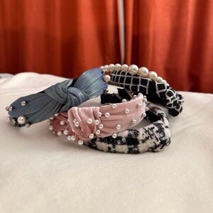 Preppy Pearl Headbands Bundle w/ Acrylic Stand | Coquette | Cottagecore